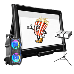 16' Inflatable Screen w/ Projector