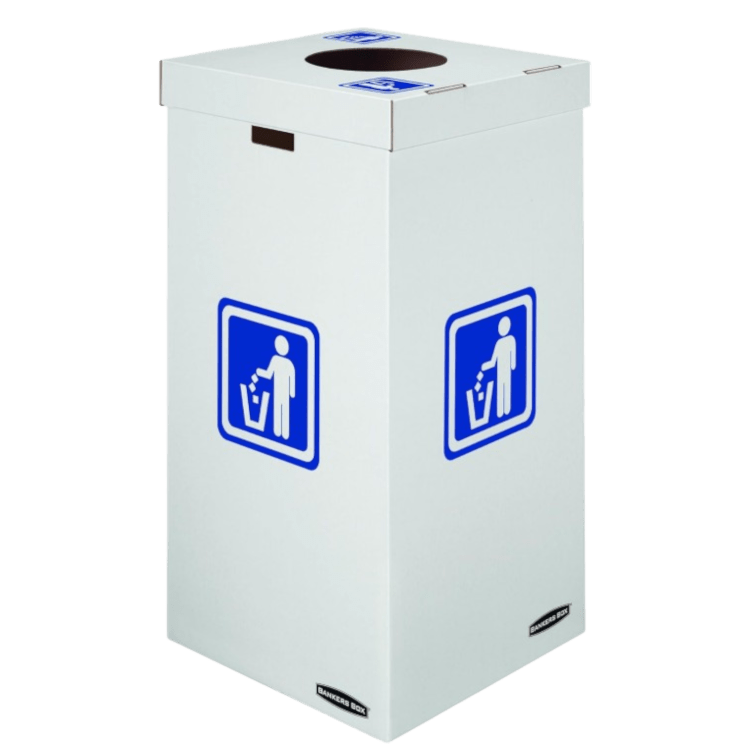 Disposable Trash Can With Liner & Lid