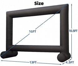 16ft Inflatable Screen Santa20Fe TX3 Photoroom 1707617722 16' Inflatable Screen w/ Projector
