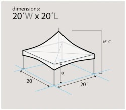 20 x 20 High Peak Frame Tent