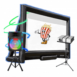 20' Inflatable Screen w/ Projector