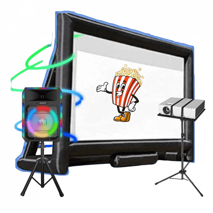 20' Inflatable Screen w/ Projector