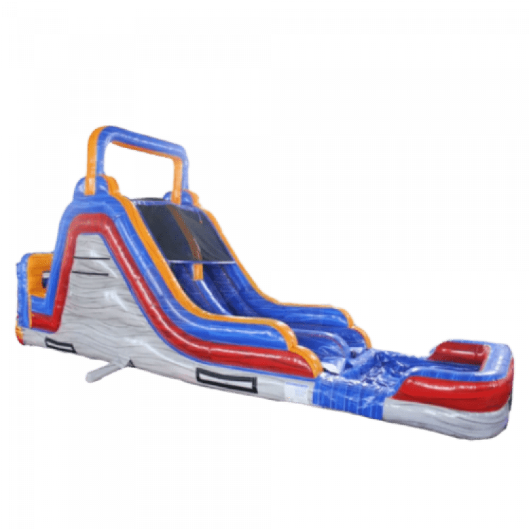 H) 18 Ft Dual Lane Ultimate Obstacle Slide