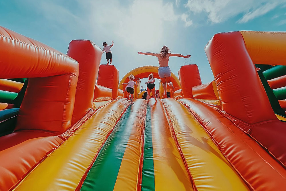 water slide rentals in texas from hometown bounce party