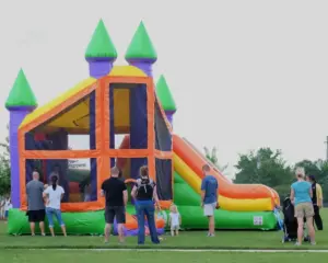 bounce house combo with slide